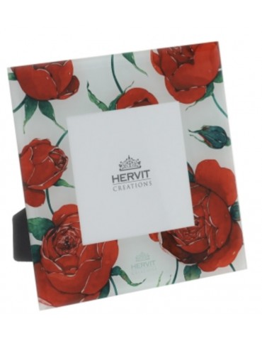Cornice quadrata rose- Bianca