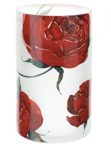 Vaso in vetro rose- misura...