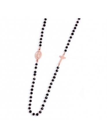 Collana rosario cristalli-...