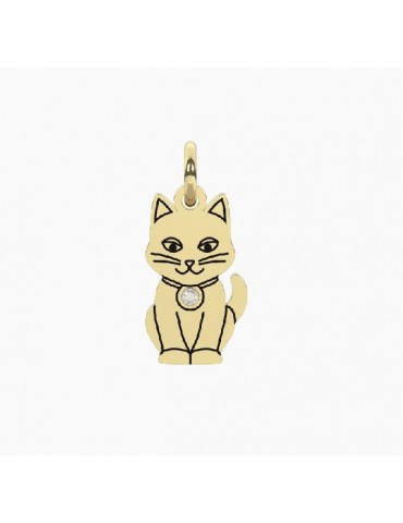 Ciondolo gatto- oro