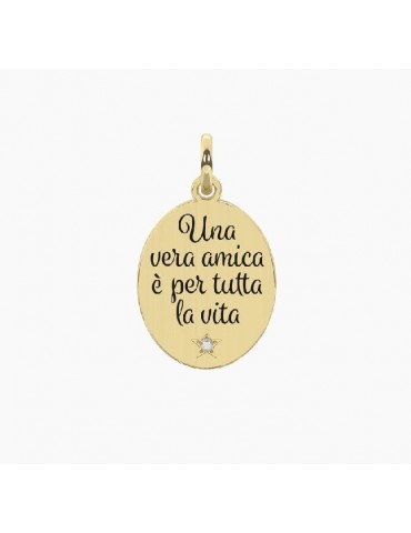 Ciondolo vera amica- oro