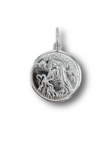 Medaglia S. Rita argento 20mm