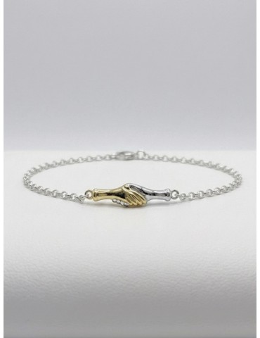 Bracciale manine bicolore