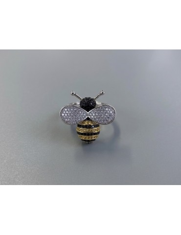 Anello ape grande pavé...