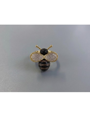 Anello ape grande pavé...